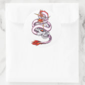 クリスタクールルドラゴンとスカルスタイルシール ラウンドシール (バッグ)