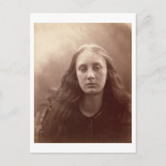 クリスタベル、5月プリンセプポートレート、c.1867 (セピア) ポストカード (正面)