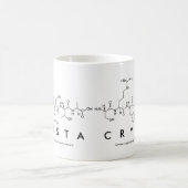 クリスタペプチド名mug コーヒーマグカップ (中央)