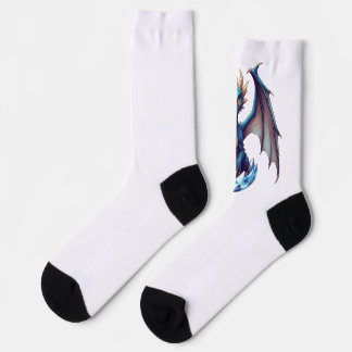 クリスタルから孵化するドラゴンのクルーソックス ソックス