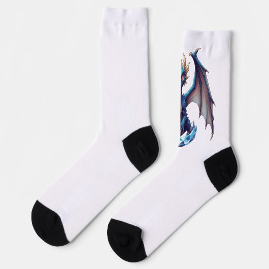 クリスタルから孵化するドラゴンのクルーソックス ソックス (左)