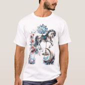 クリスタルとメリーゴーランド Tシャツ (正面)