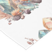 クリスタルと花 ショートテーブルランナー (コーナー)