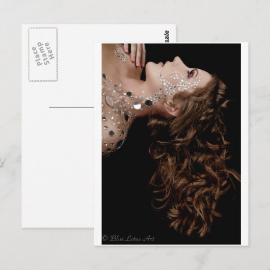 クリスタルと髪 ポストカード (正面/裏面)