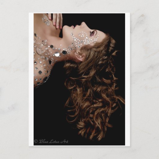 クリスタルと髪 ポストカード (正面)