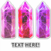 クリスタルのような宝石 シール (正面)