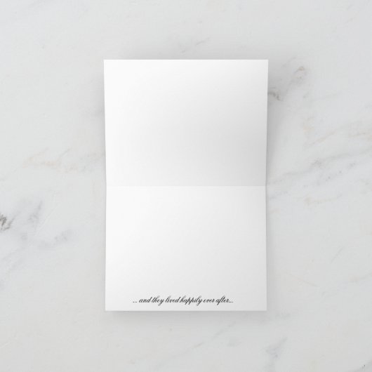 クリスタルのウェディング サンクスカード サンキューカード (内部)