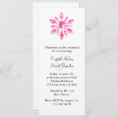 クリスタルのリハ結婚ーサルディナー招待状 招待状 (正面/裏面)