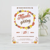 クリスタルの葉の多いカボチャ葉の豊かな饗宴 招待状 (スタンド正面)