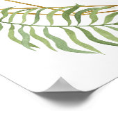 クリスタルの葉の緑は自分の自分自身を作成カスタムする ポスター (角)