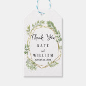 クリスタルの葉感謝していの葉ギフトラベル ギフトタグ (正面)