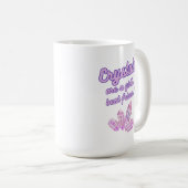 クリスタルは女の子の最高の友友のマグカップ コーヒーマグカップ (正面右)