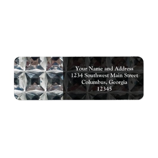 クリスタルアイスブロックプリント ラベル (正面)