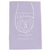 クリスタルアニバーサリー3年の妻抱き枕 ミディアムペーパーバッグ (正面)