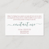 クリスタルアローフローラ石鹸およびキャンドル 名刺 (裏面)