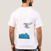 クリスタルイインスパイアーグルで畏敬のTシャツを作る Tシャツ (裏面)