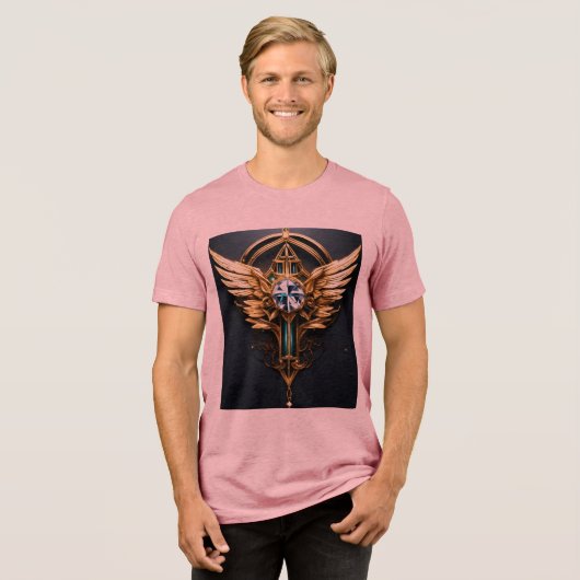 クリスタルイーグルアイコン トライブレンドTシャツ (正面全面)