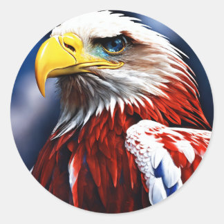 クリスタルイーグルウォールアート ラウンドシール