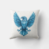 クリスタルイーグルエンブレム – 自由とアンビットのシンボル クッション (裏面)