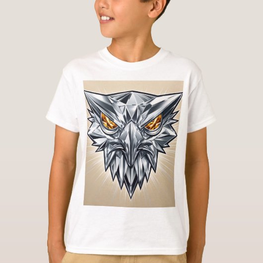 クリスタルイーグルエンブレムTシャツデザイン Tシャツ (正面)