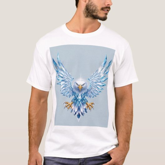 クリスタルイーグル:自由と野心の象徴 Tシャツ (正面)