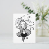 クリスタルウィッチインクートバーアートプリントオン ポストカード (スタンド正面)