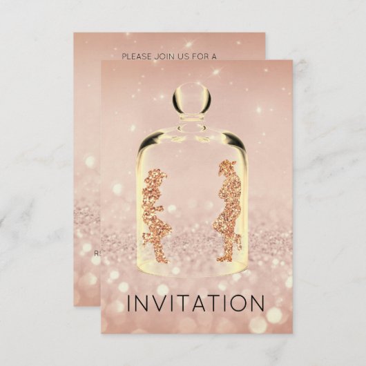 クリスタルウエスタンムーヴカントリーパーティーバラ銅 招待状 (正面/裏面)