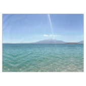 クリスタルウォータービューブルースカイビーチヴィベ平和的 テーブルクロス (正面(横))