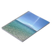 クリスタルウォータービューブルースカイビーチヴィベ平和的 ノートブック (左側)
