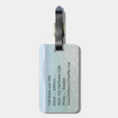 クリスタルウォータービューブルースカイビーチヴィベ平和的 ラゲッジタグ (裏面縦)