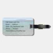 クリスタルウォータービューブルースカイビーチヴィベ平和的 ラゲッジタグ (裏面横)