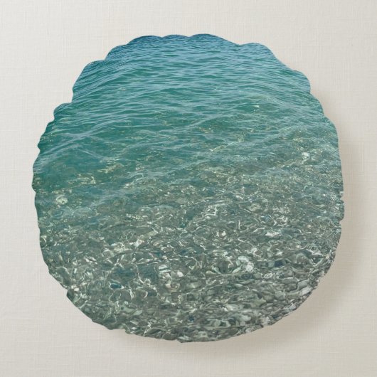 クリスタルウォータービーチビア ラウンドクッション (正面)
