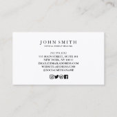 クリスタルエネルギーヒーラーチャクラスピリチュアル瞑想 名刺 (裏面)