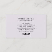 クリスタルエネルギーヒーラーチャクラスピリチュアル瞑想 名刺 (裏面)