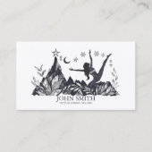 クリスタルエネルギーヒーラーチャクラスピリチュアル瞑想 名刺 (正面)