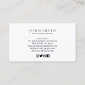 クリスタルエネルギーヒーラーチャクラスピリチュアル瞑想 名刺 (裏面)