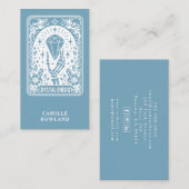 クリスタルエネルギーヒーラーブルー 名刺 (正面/裏面)