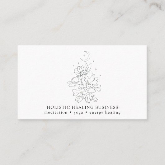 クリスタルエネルギー修復ウェルネスビジネスカード 名刺 (正面)