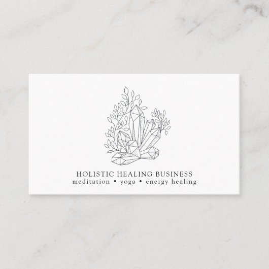 クリスタルエネルギー癒しのウェルネス 名刺 (正面)