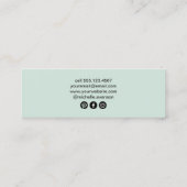 クリスタルエメラルグリーンボホヒーリングアーツ スキニー名刺 (裏面)