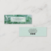 クリスタルエメラルグリーンボホヒーリングアーツ スキニー名刺 (正面/裏面)