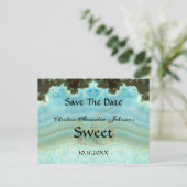 クリスタルエレガントブルー甘い16日付を保存 案内ポストカード (スタンド正面)