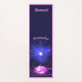 クリスタルエレガントロータスフラワーゼンヨガナマステ ヨガマット (正面)