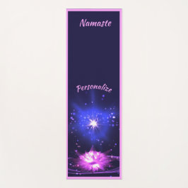 クリスタルエレガントロータスフラワーゼンヨガナマステ ヨガマット