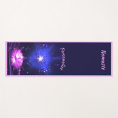 クリスタルエレガントロータスフラワーゼンヨガナマステ ヨガマット (正面(横))