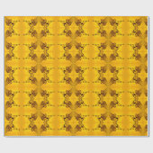 クリスタルエンジェルオン金ゴールド幾何学的ラッピング紙 ラッピングペーパー (フラット)