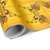 クリスタルエンジェルオン金ゴールド幾何学的ラッピング紙 ラッピングペーパー (ロールコーナー)