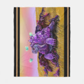 クリスタルカメ フリースブランケット (正面)