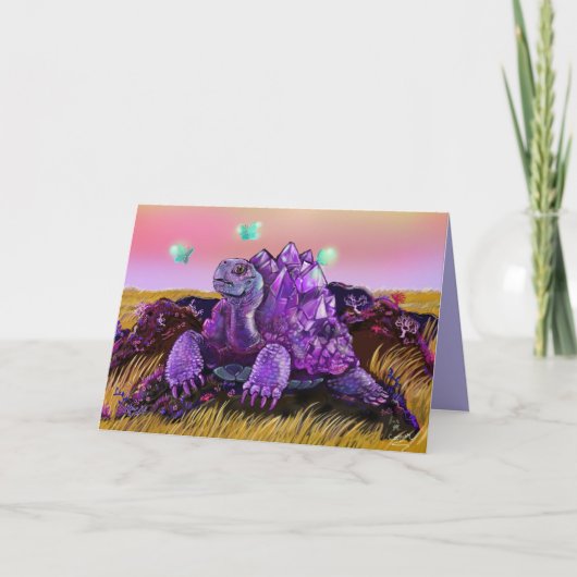 クリスタルカメ「夢を見ストップない」 カード (正面)