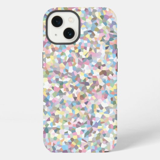 クリスタルカラフル模様 iPhoneケース (裏面)